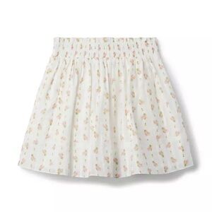 JANIE and JACK FLORAL CROCHET TRIM SKIRT